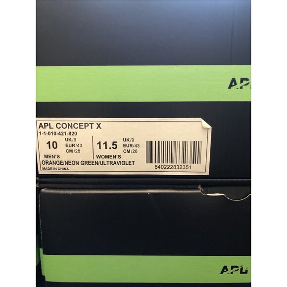 Athletic Propulsion Labs APL Concept X Orange Basketball Shoes / Size 10 NIB